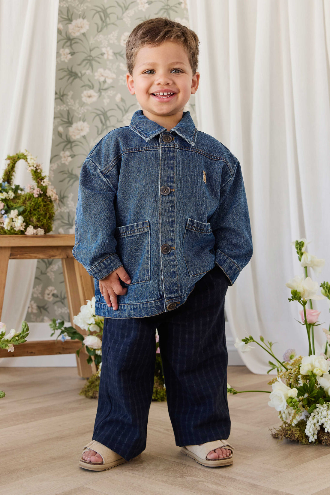 Winslow Pant - Finley Check Childrens Pants from Jamie Kay USA