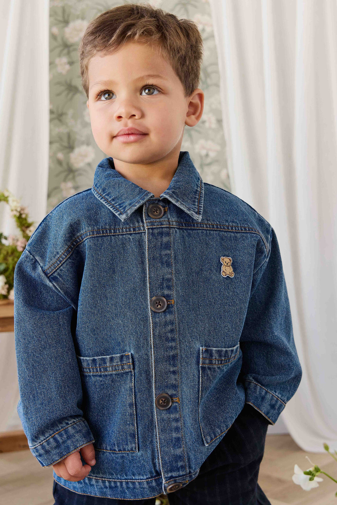 Lennox Denim Jacket - Classic Denim Childrens Jacket from Jamie Kay USA