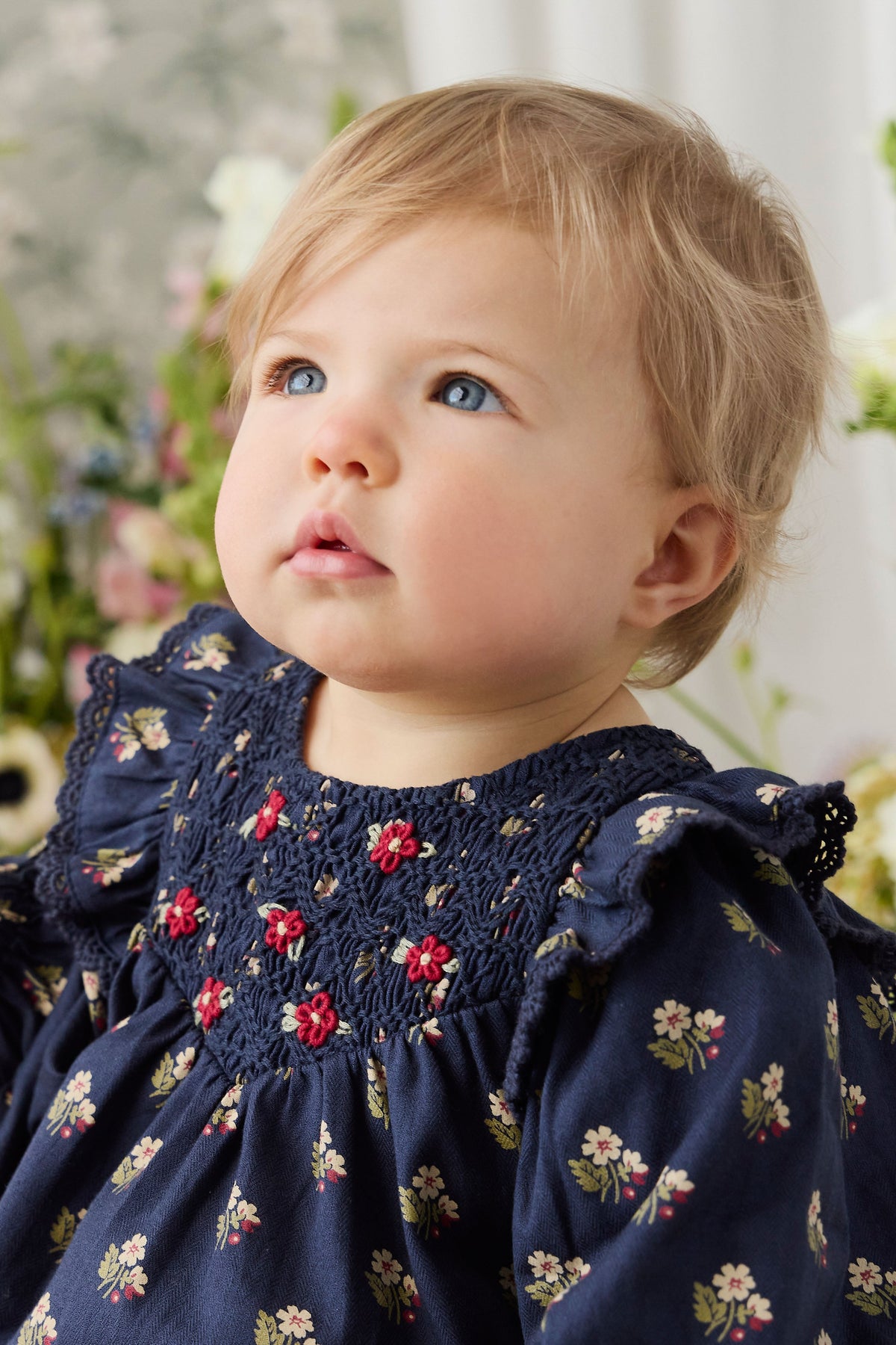 Organic Cotton Jovie Playsuit - Elsa Navy Childrens Playsuit from Jamie Kay USA