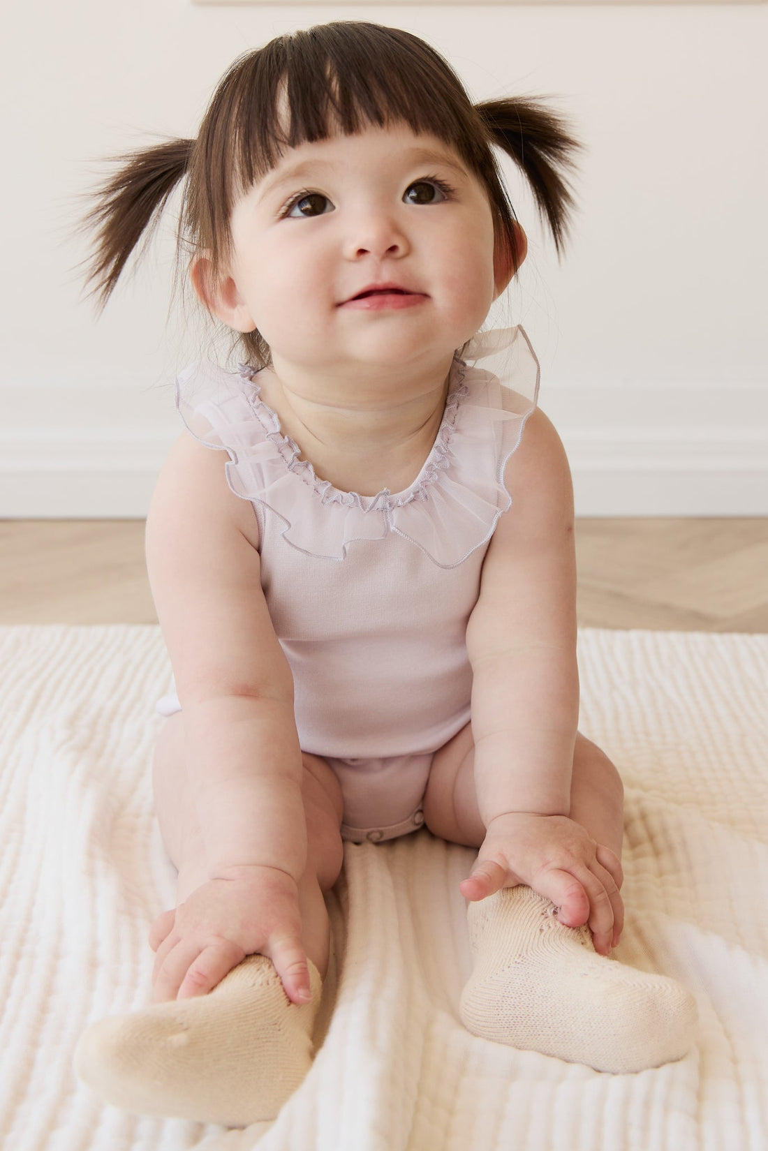 Adalyn Playsuit - Hydrangea Childrens Playsuit from Jamie Kay USA