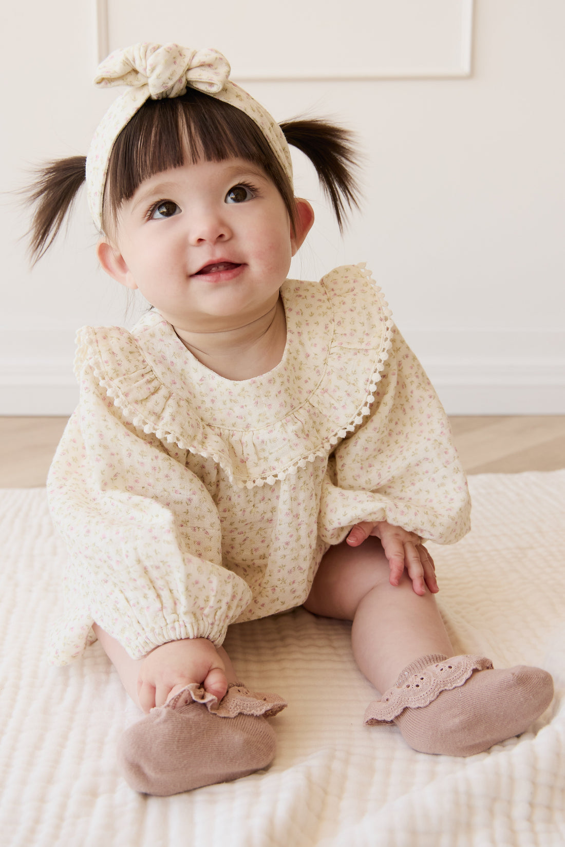 Organic Cotton Muslin Cleo Blouse - Pippa Pink Childrens Top from Jamie Kay USA