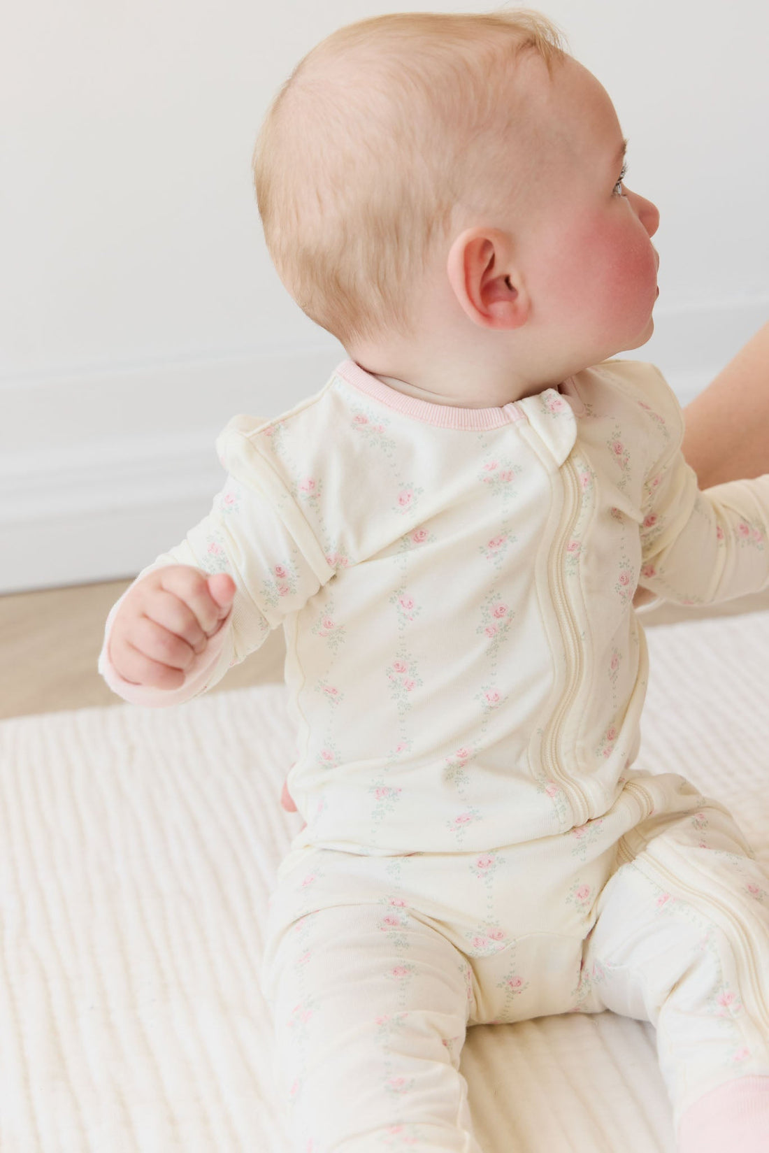 Organic Cotton Jude Onepiece - Rose Trail Childrens Pyjama from Jamie Kay USA