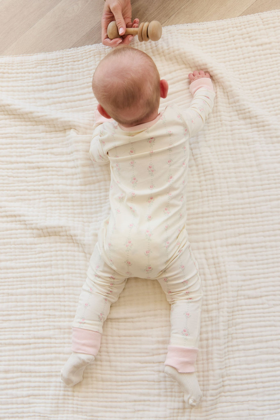 Organic Cotton Jude Onepiece - Rose Trail Childrens Pyjama from Jamie Kay USA