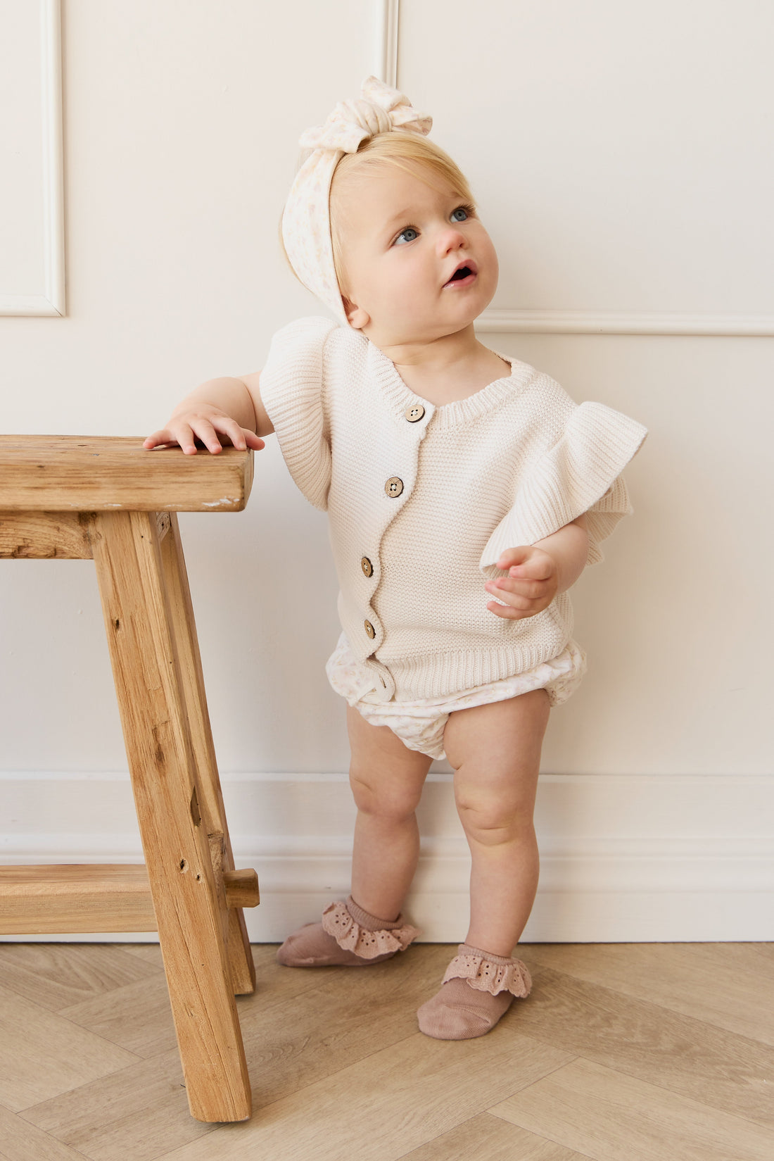 Organic Cotton Cleo Bloomer - Aries Mauve Childrens Bloomer from Jamie Kay USA