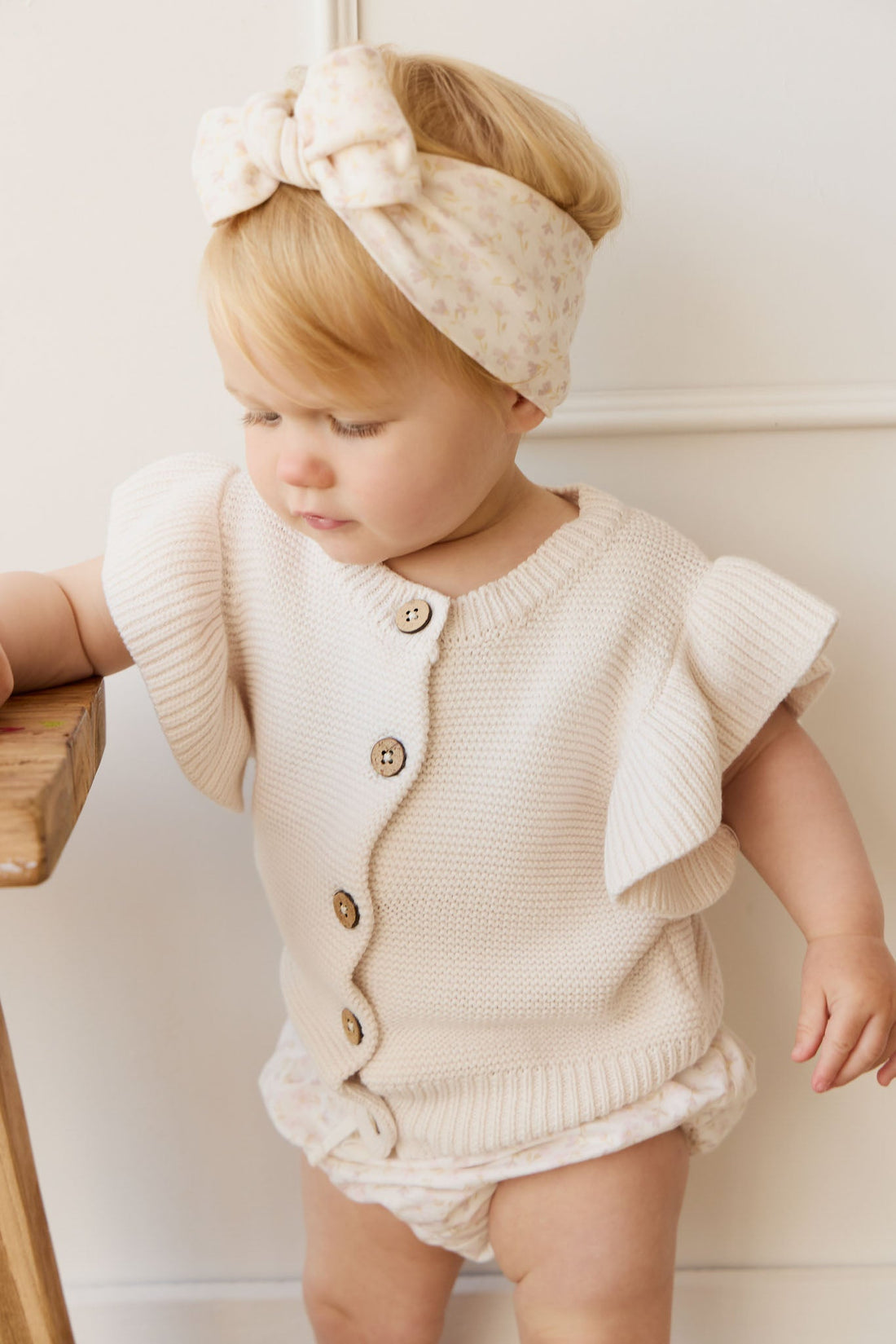 Organic Cotton Headband - Aries Mauve Childrens Headband from Jamie Kay USA