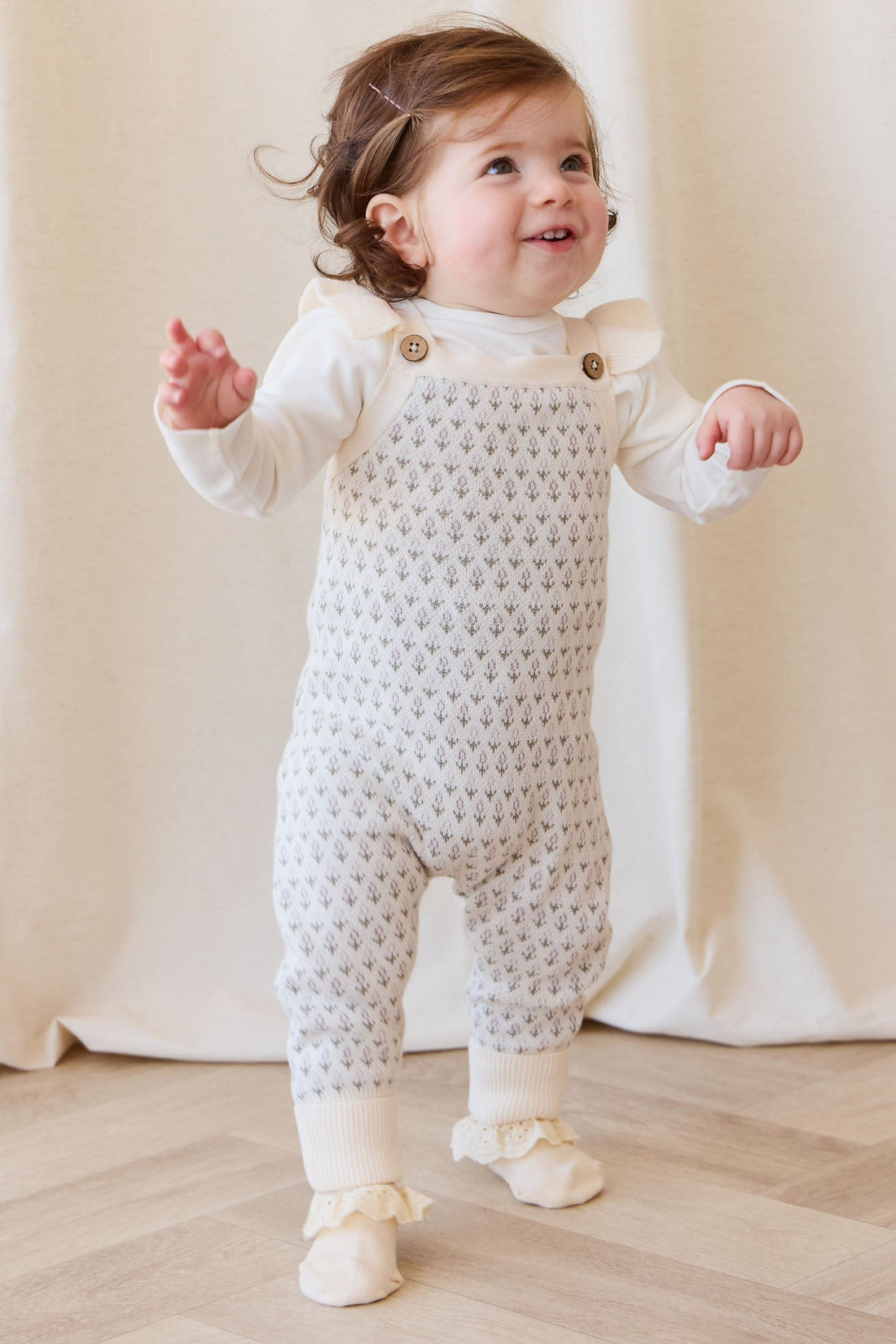 Savannah Jacquard Onepiece - Sheer Pink Childrens Onepiece from Jamie Kay USA