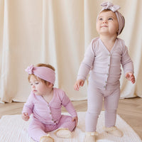 Organic Cotton Modal Everyday Legging - Orchid Marle Childrens Legging from Jamie Kay USA