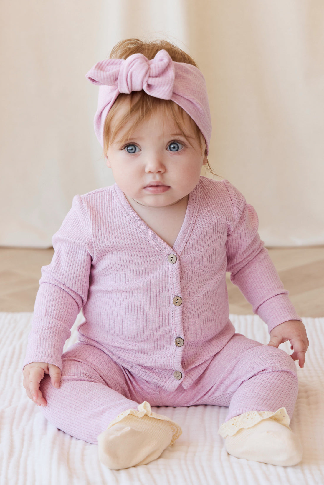 Organic Cotton Modal Everyday Legging - Orchid Marle Childrens Legging from Jamie Kay USA