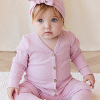 Organic Cotton Modal Everyday Legging - Orchid Marle Childrens Legging from Jamie Kay USA