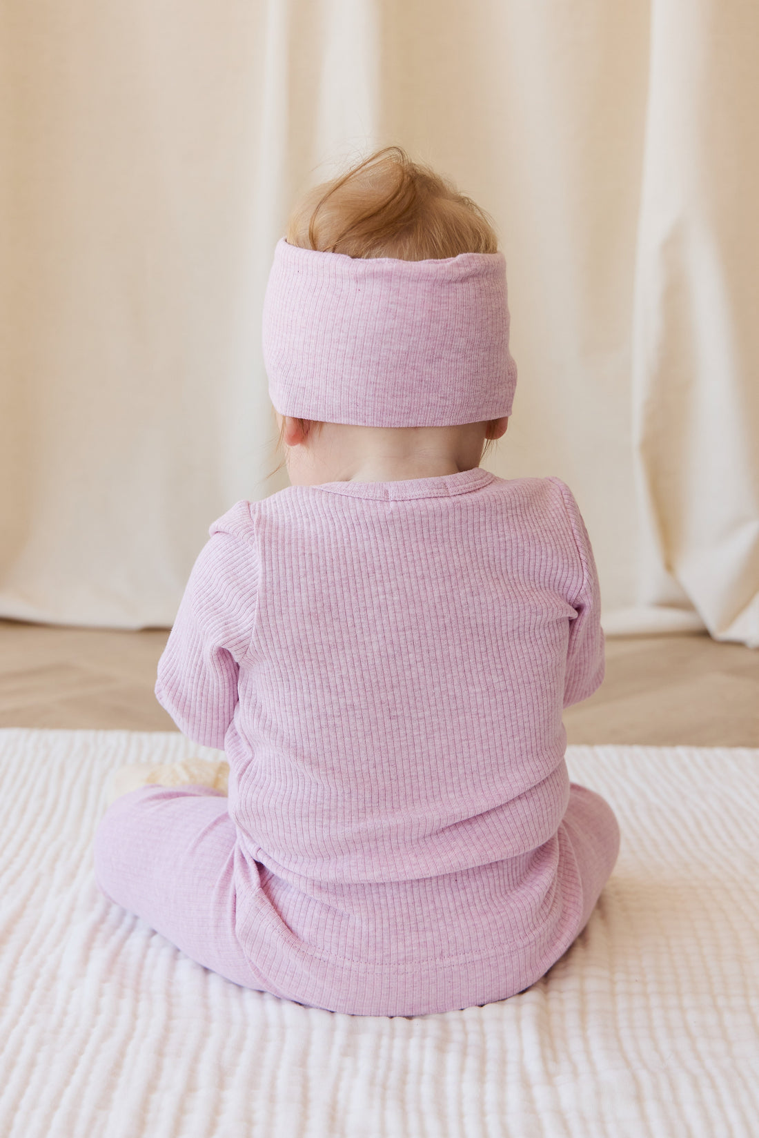 Organic Cotton Modal Cardigan - Orchid Marle Childrens Cardigan from Jamie Kay USA