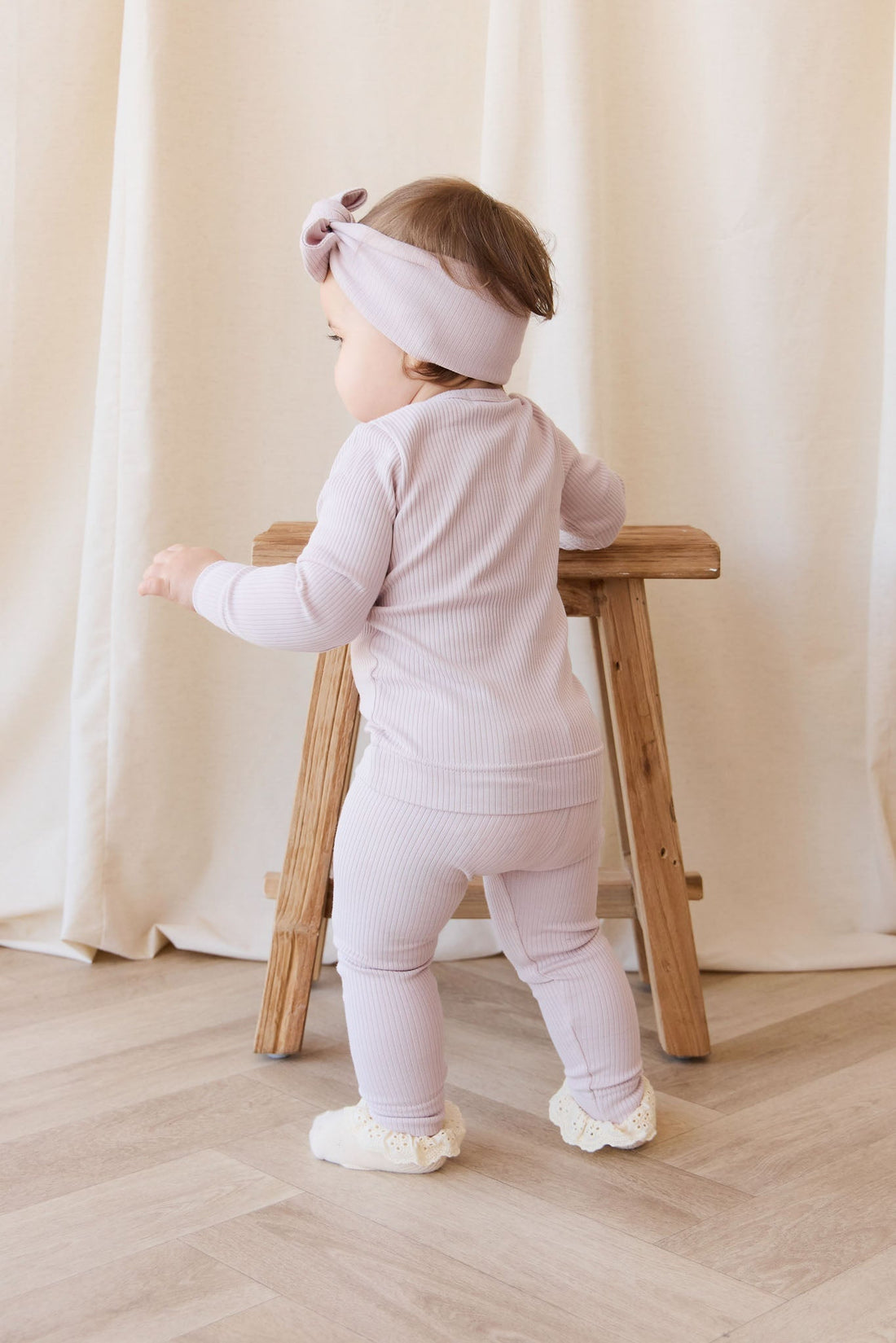 Organic Cotton Modal Cardigan - Violet Tint Childrens Cardigan from Jamie Kay USA