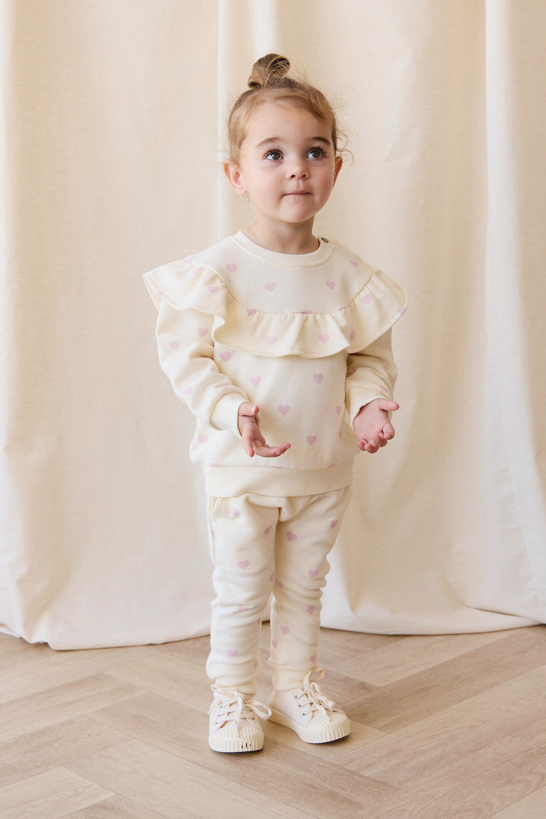 Organic Cotton Lilith Track Pant - Mon Amour Lotus Childrens Pant from Jamie Kay USA