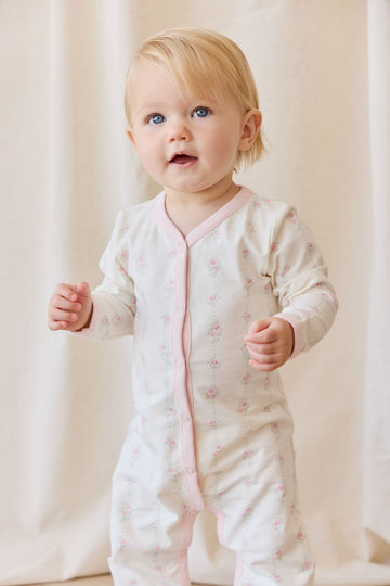 Organic Cotton Murphy Onepiece - Rose Trail Childrens Pyjama from Jamie Kay USA