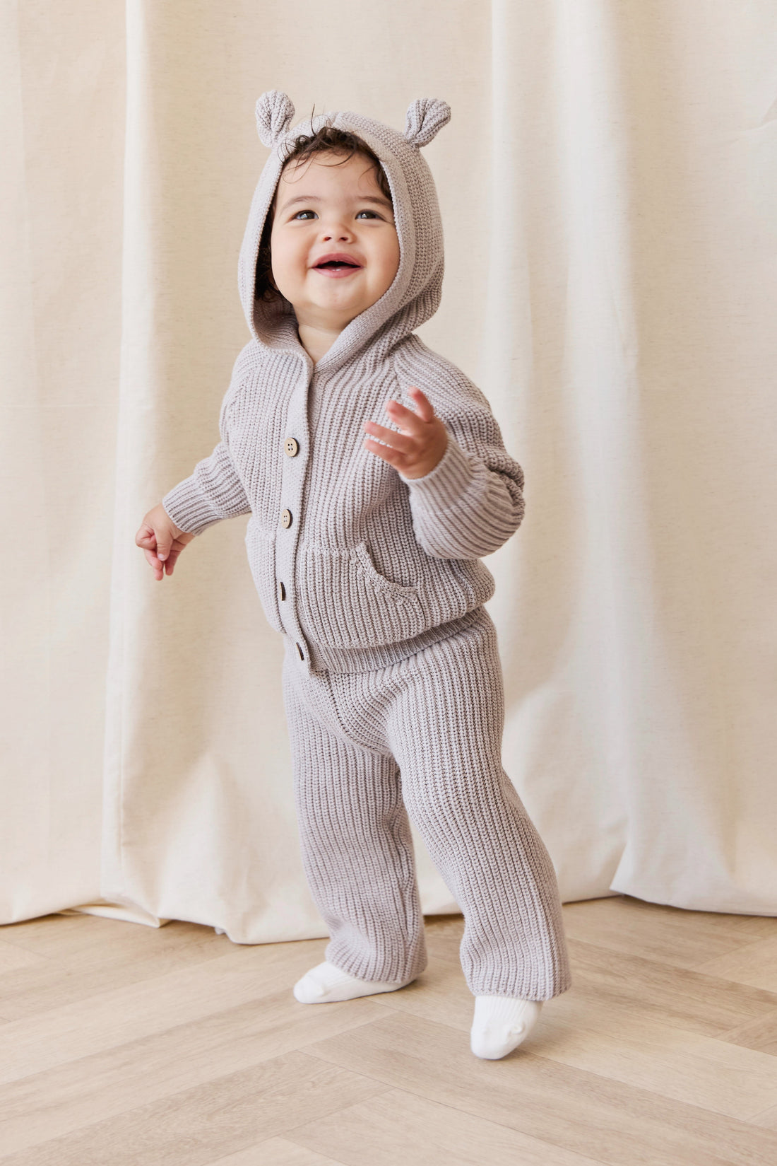 OG Morgan Knit Pant - Moleskin Marle Childrens Pant from Jamie Kay USA