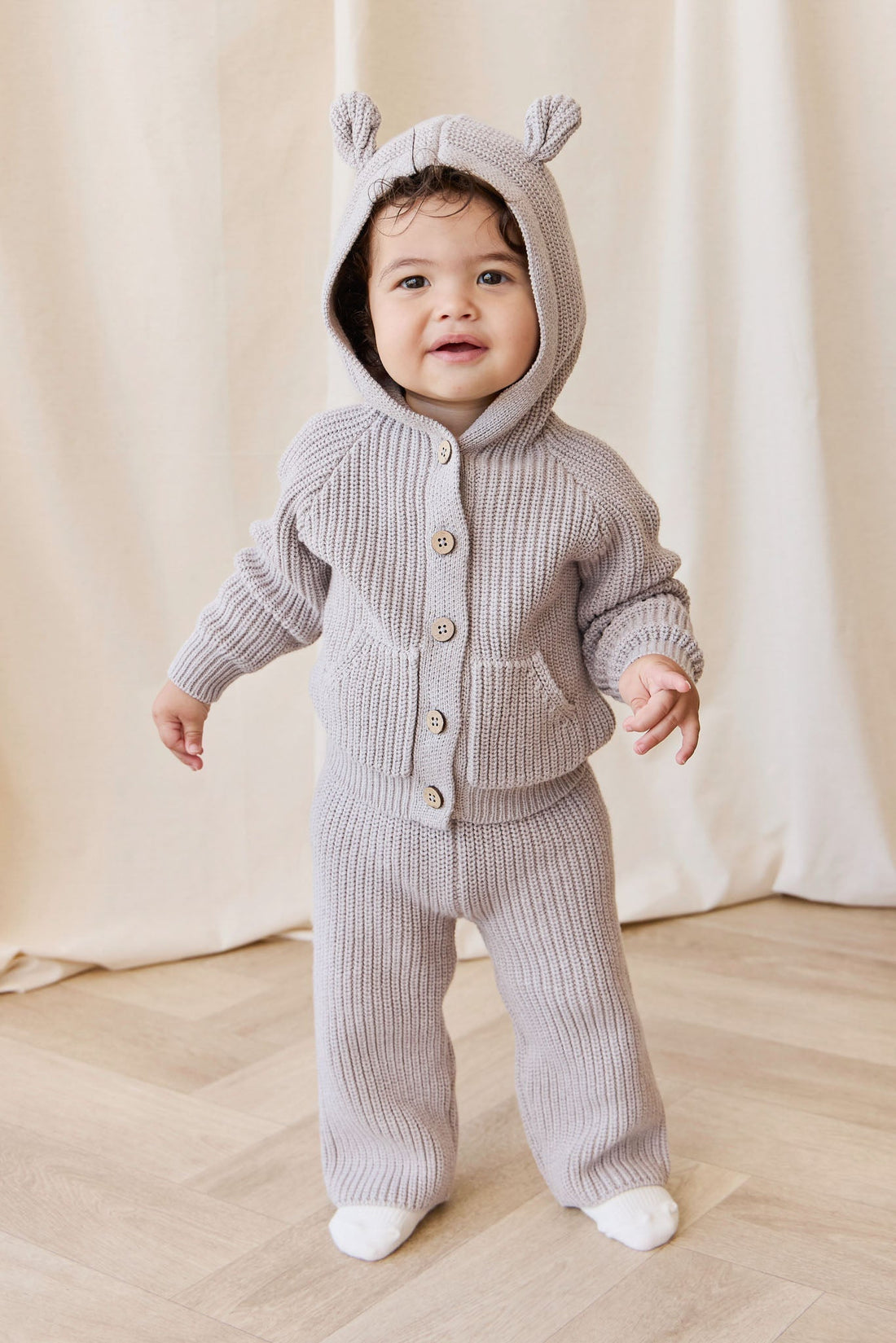 OG Morgan Knit Pant - Moleskin Marle Childrens Pant from Jamie Kay USA