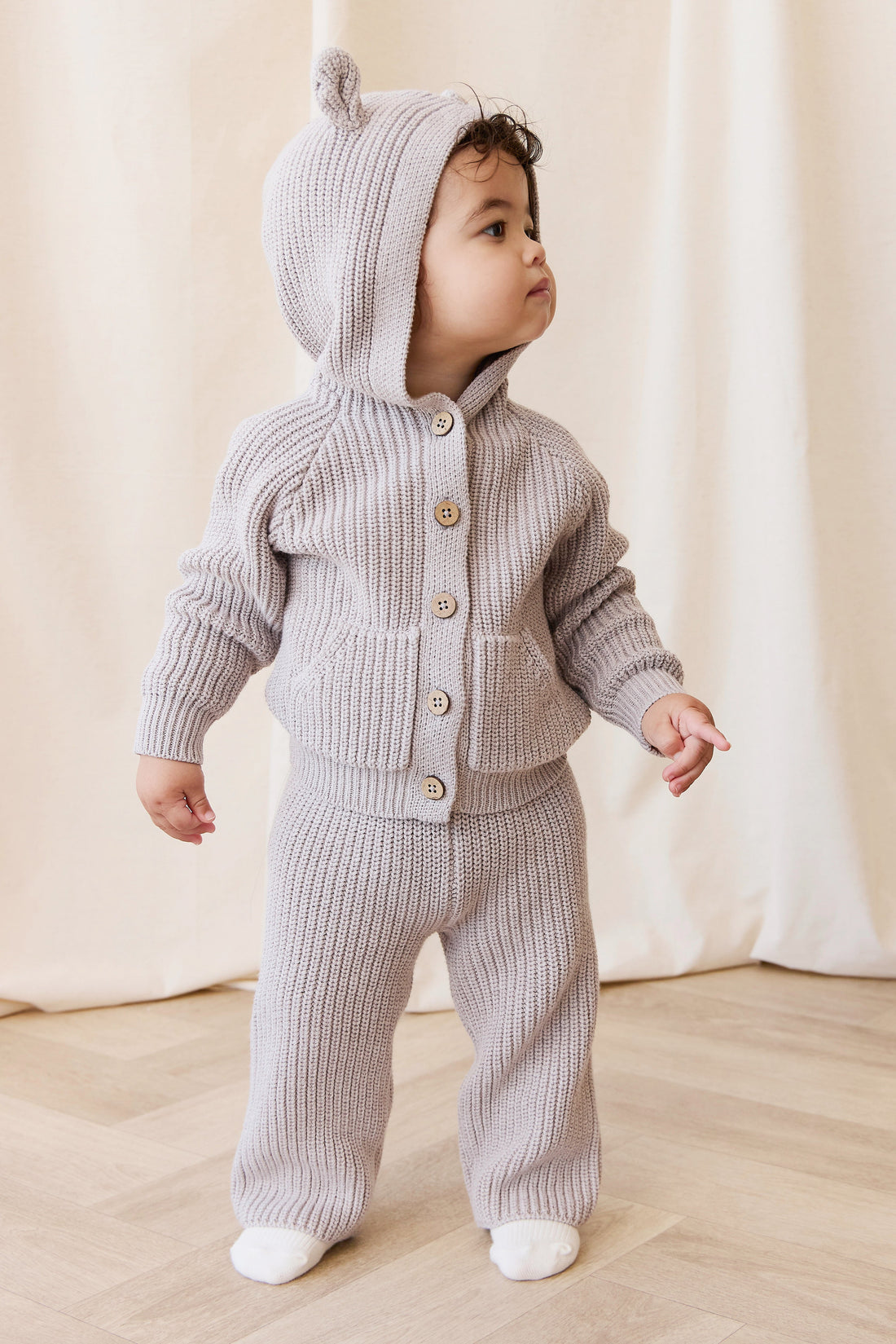 OG Morgan Knit Pant - Moleskin Marle Childrens Pant from Jamie Kay USA