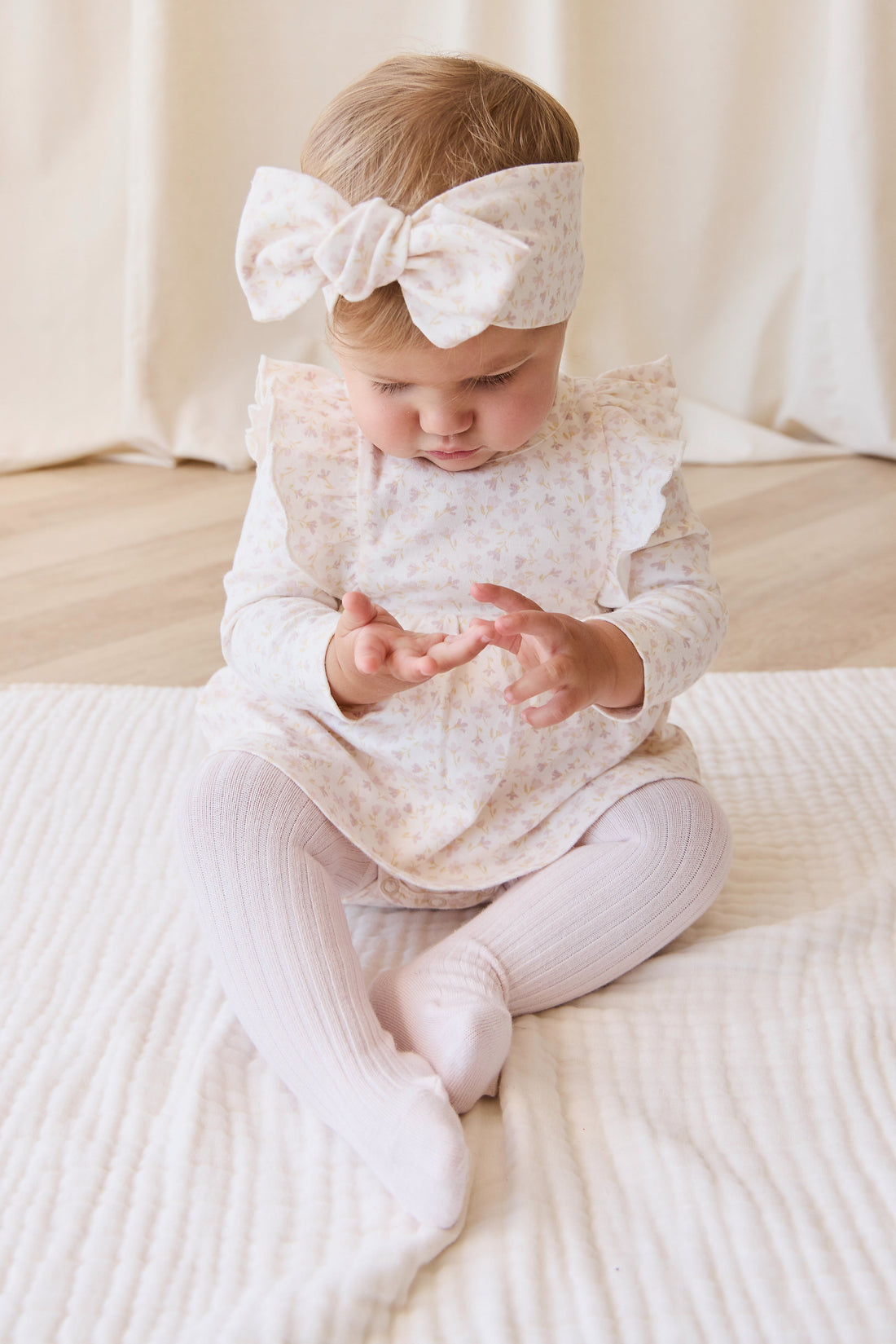 Organic Cotton Headband - Aries Mauve Childrens Headband from Jamie Kay USA