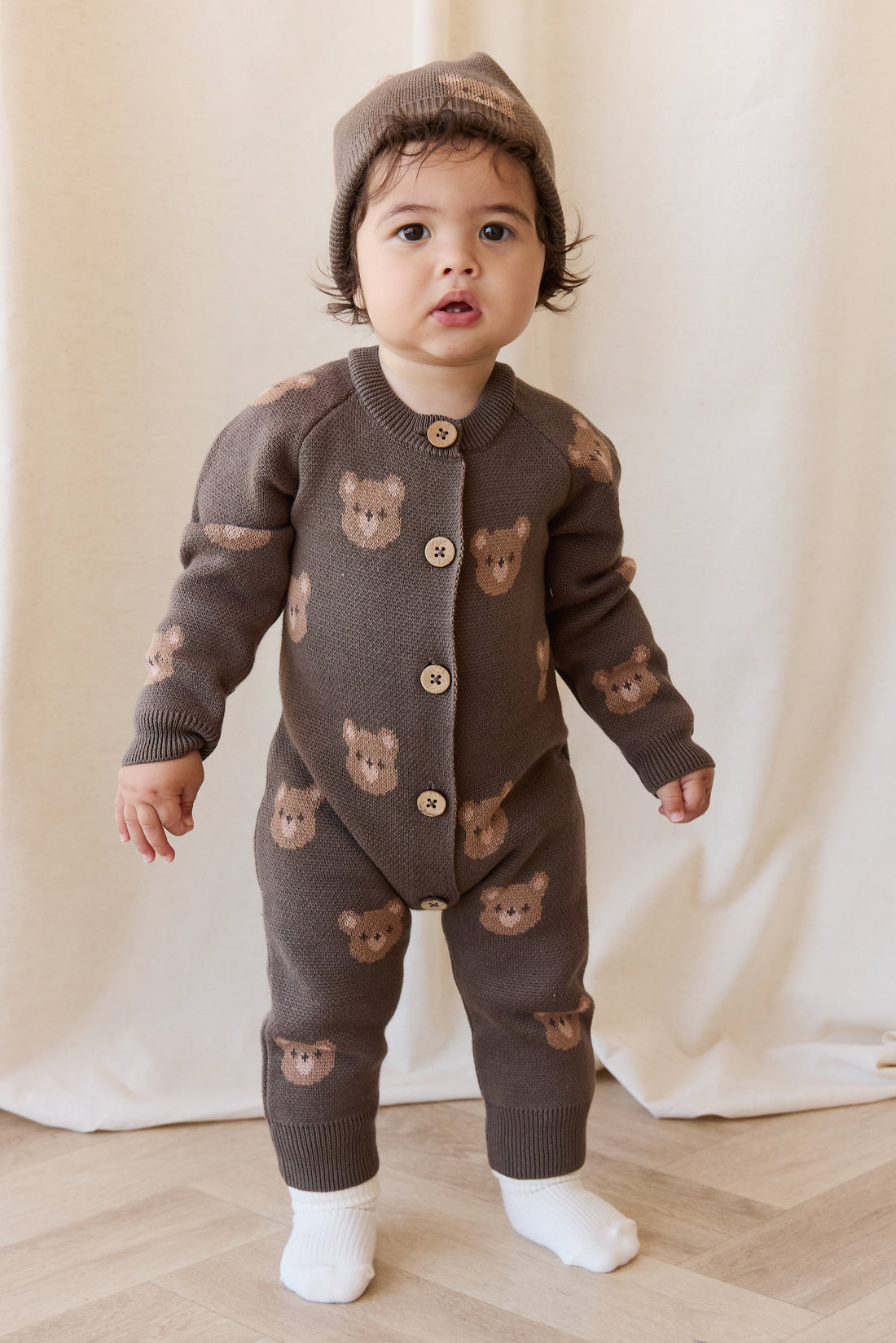 Marlow Onepiece - Bobbie Bear Canteen Childrens Onepiece from Jamie Kay USA