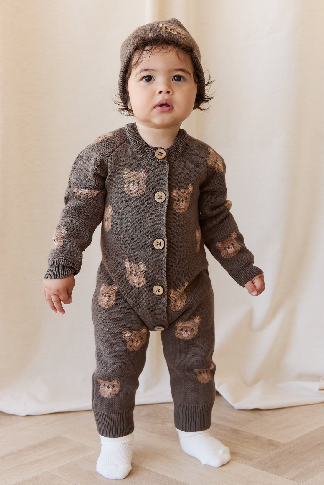 Marlow Onepiece - Bobbie Bear Canteen Childrens Onepiece from Jamie Kay USA