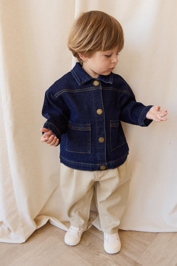 Marty Jacket - Mid Indigo Denim Childrens Pant from Jamie Kay USA