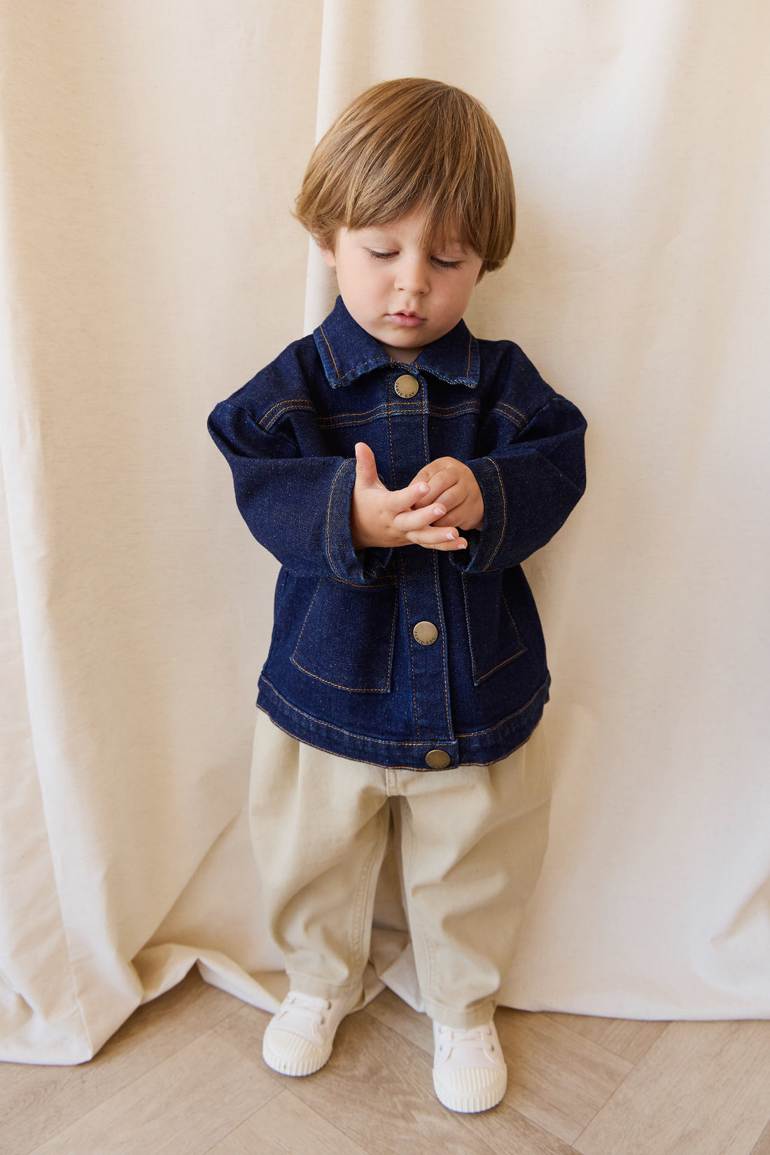 Marty Jacket - Mid Indigo Denim Childrens Pant from Jamie Kay USA