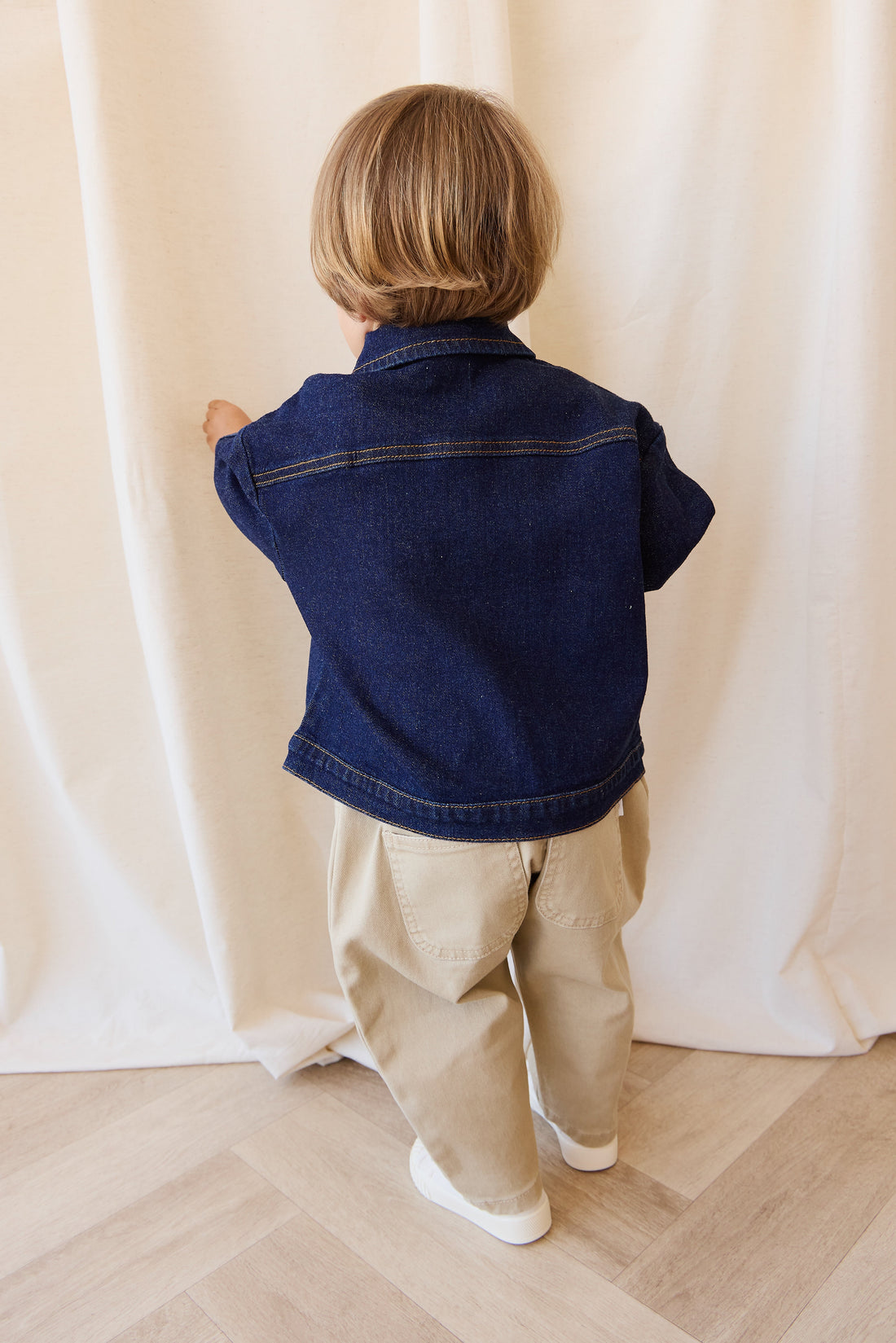 Marty Jacket - Mid Indigo Denim Childrens Pant from Jamie Kay USA