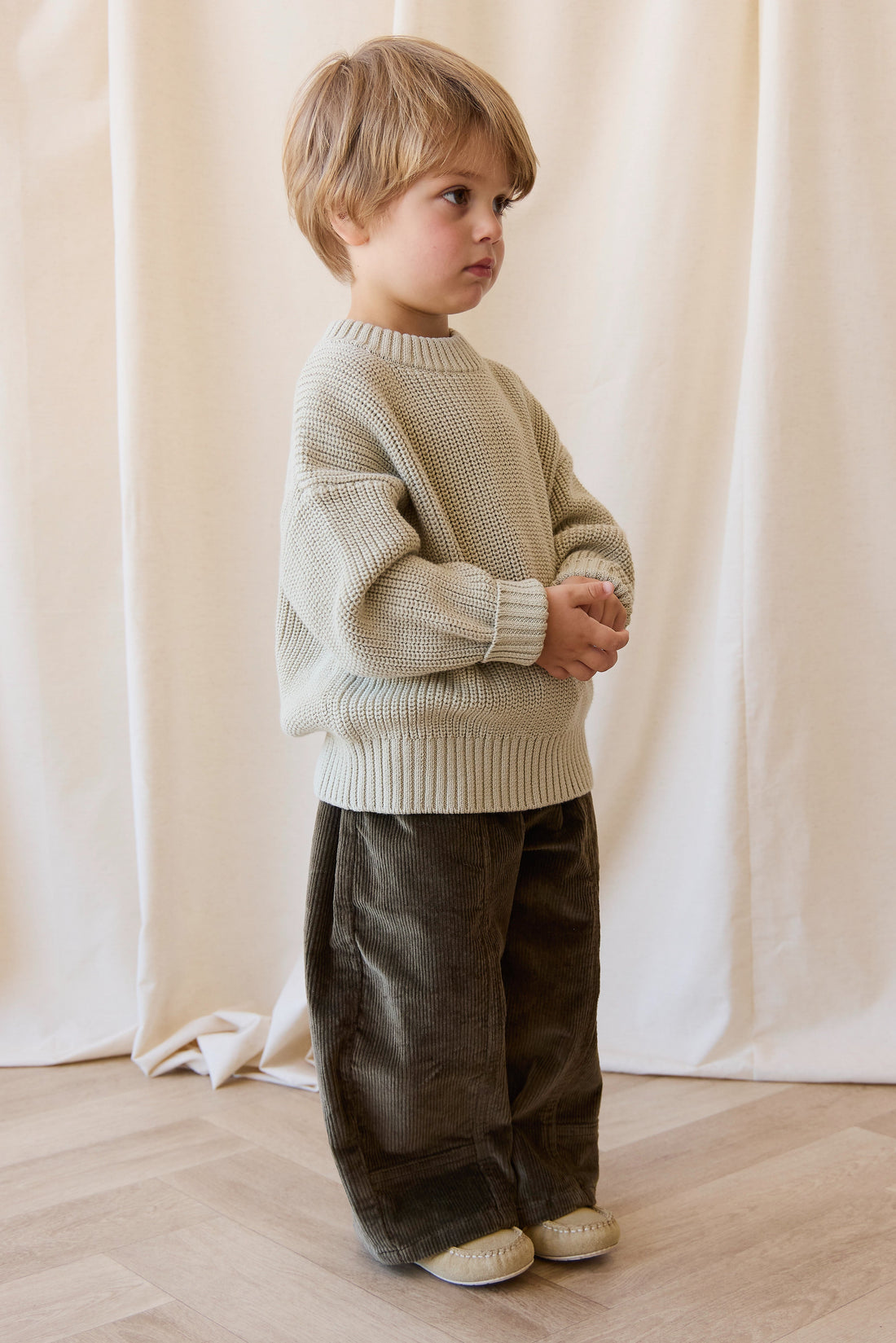 Johan Jumper - Sandy Brown Childrens Jumper from Jamie Kay USA