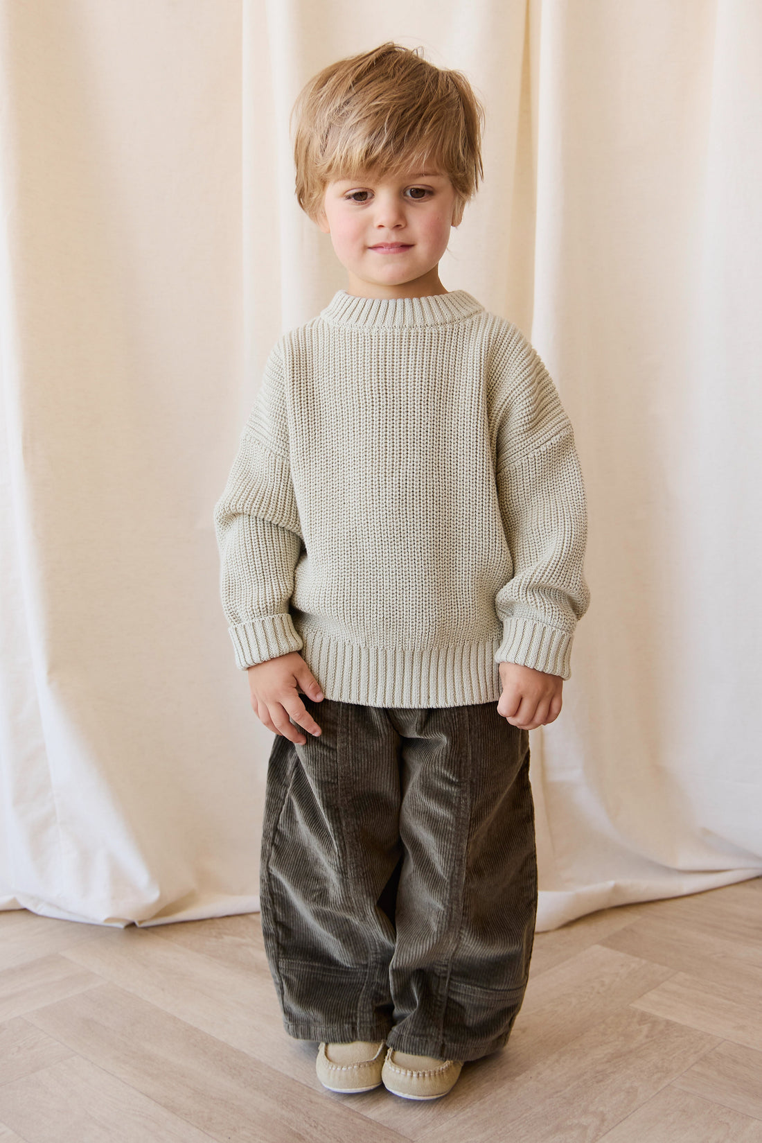 Johan Jumper - Sandy Brown Childrens Jumper from Jamie Kay USA