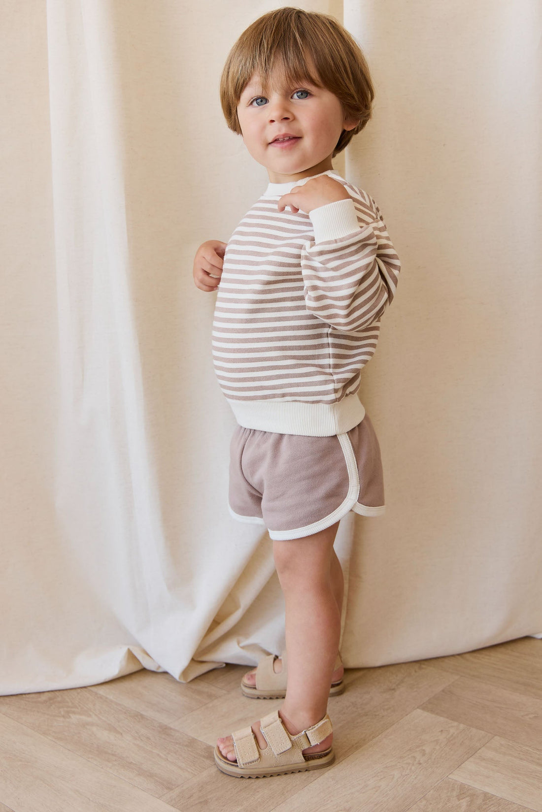 Organic Cotton Eric Short - Carven Clay Childrens Short from Jamie Kay USA