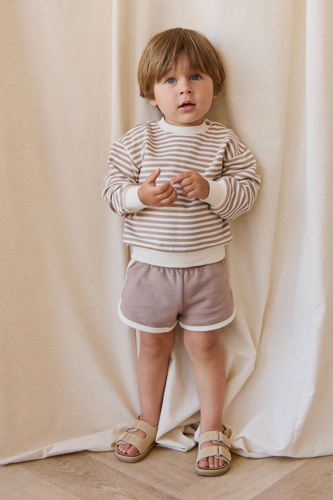 Organic Cotton Eric Short - Carven Clay Childrens Short from Jamie Kay USA