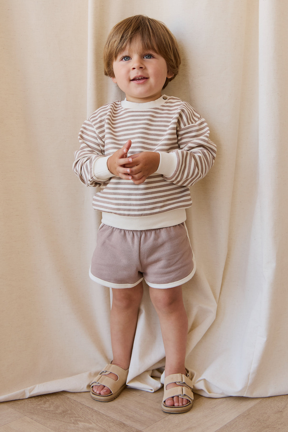 Organic Cotton Eric Short - Carven Clay Childrens Short from Jamie Kay USA