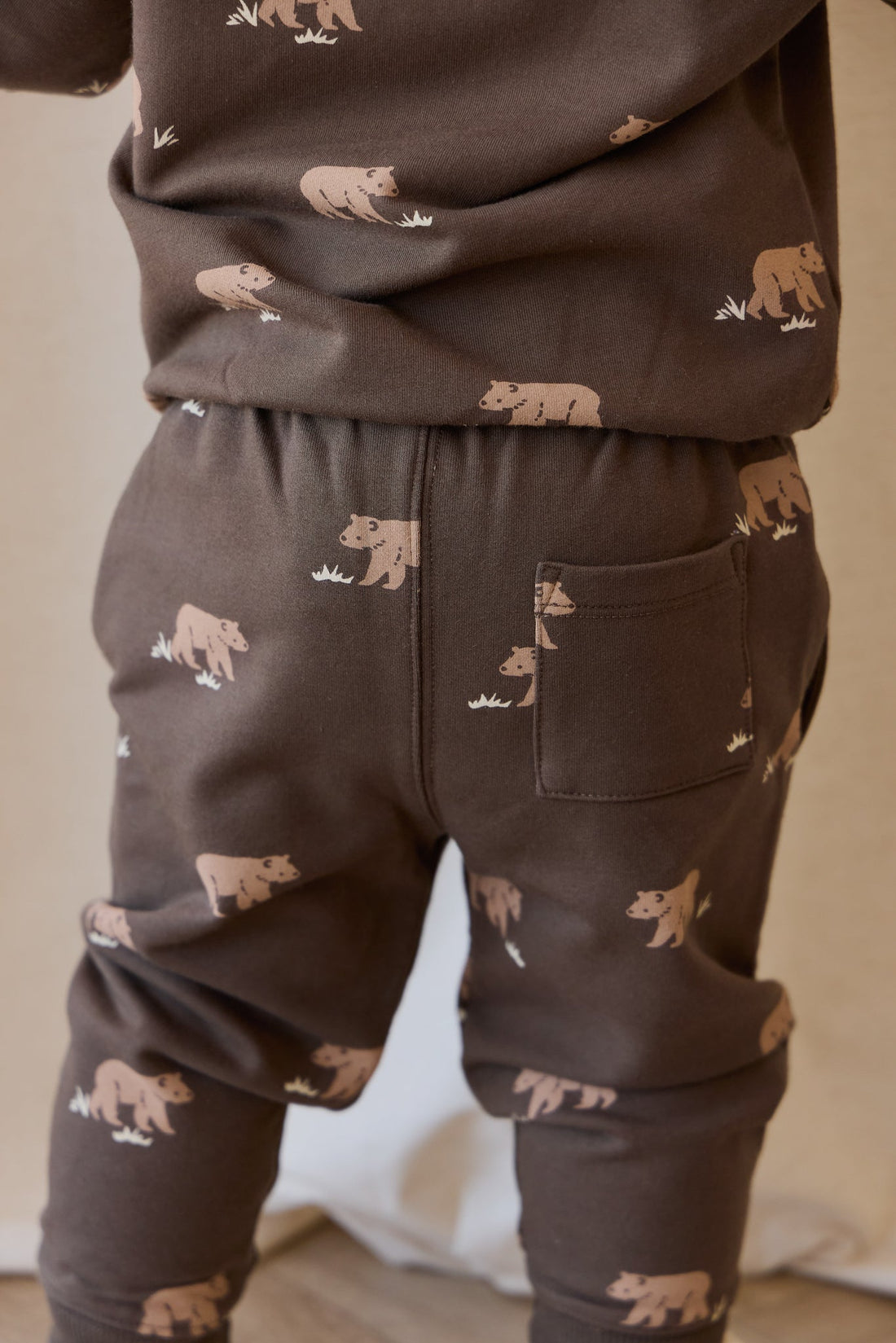 Organic Cotton Dominic Track Pant - Bear Buddies Canteen Childrens Pant from Jamie Kay USA