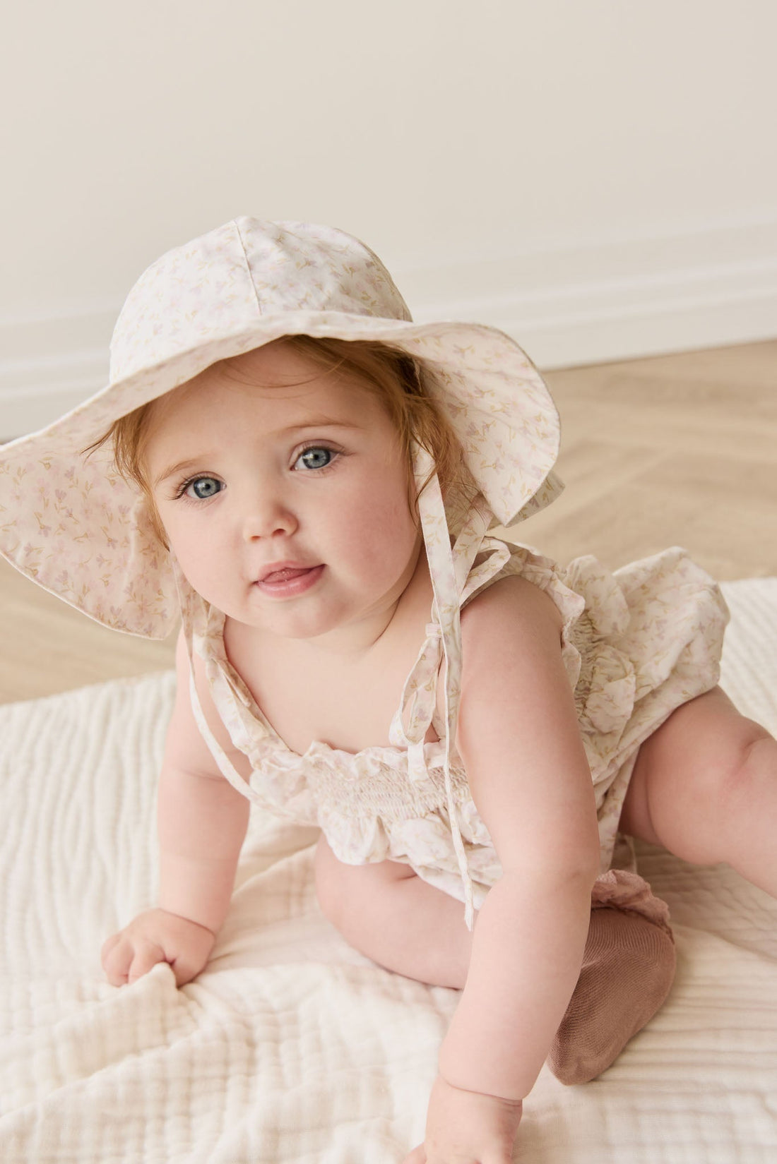 Organic Cotton Noelle Hat - Aries Mauve Childrens Hat from Jamie Kay USA