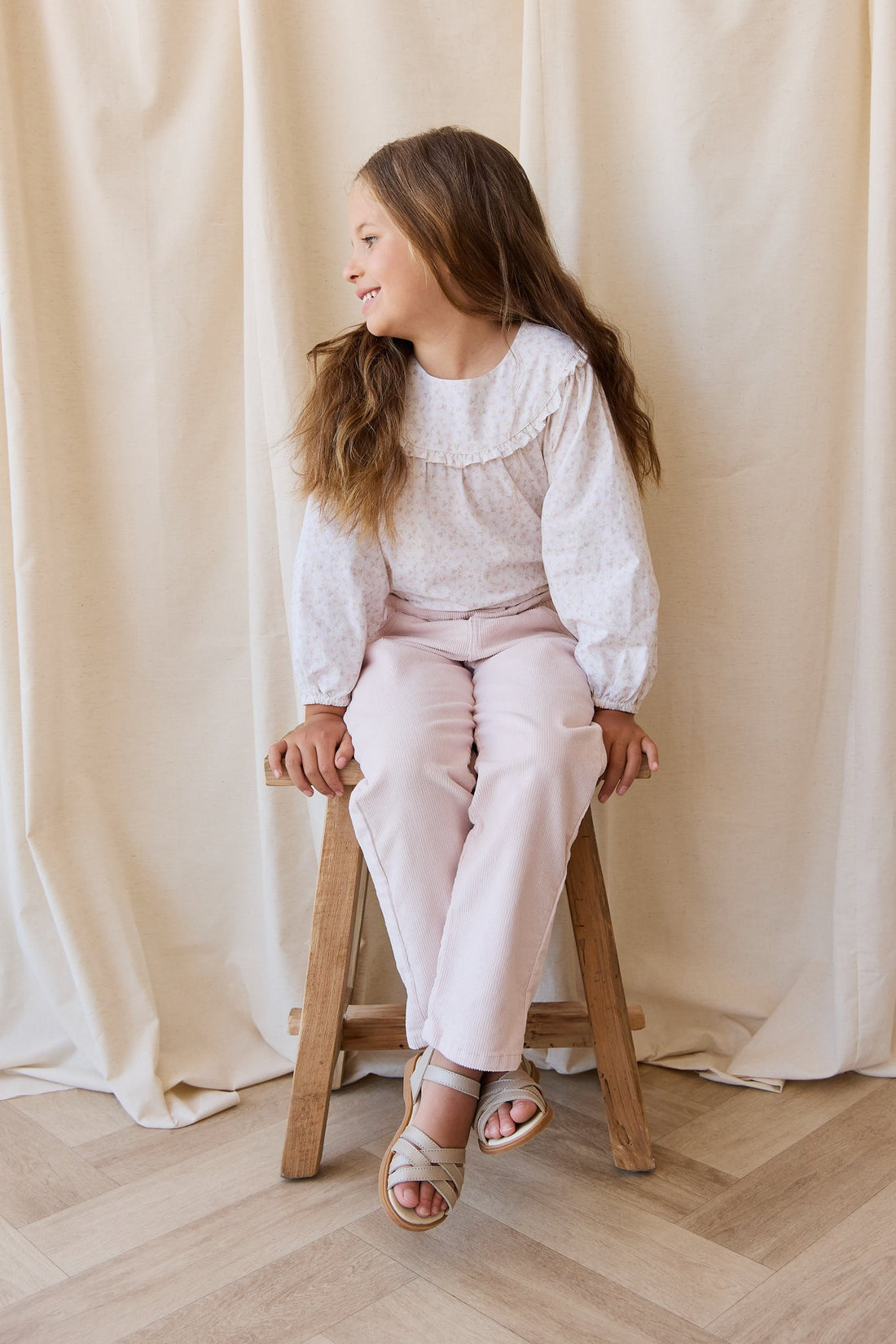 Briella Pant - Soft Misty Rose Childrens Pant from Jamie Kay USA