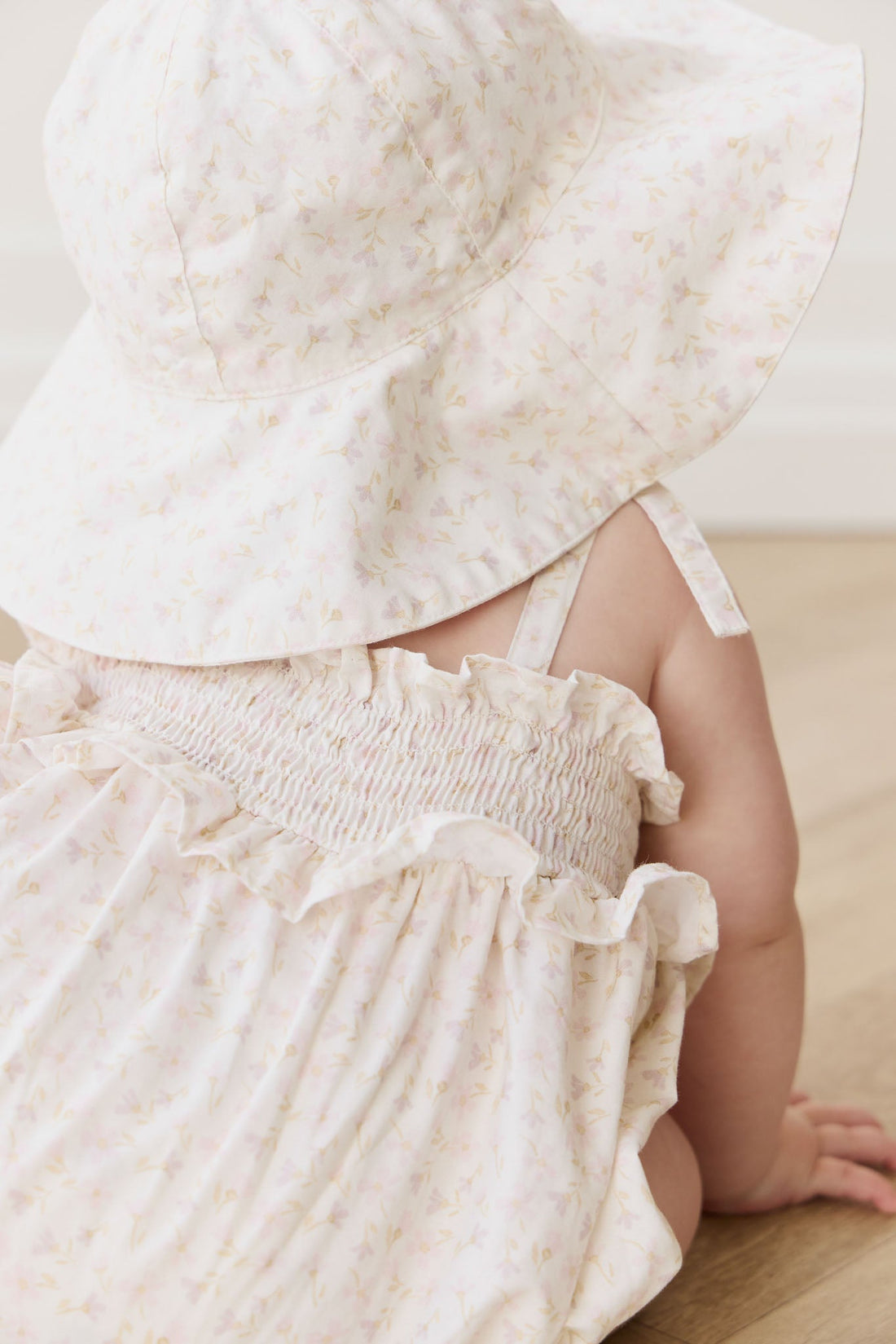 Organic Cotton Cleo Playsuit - Aries Mauve Childrens Playsuit from Jamie Kay USA