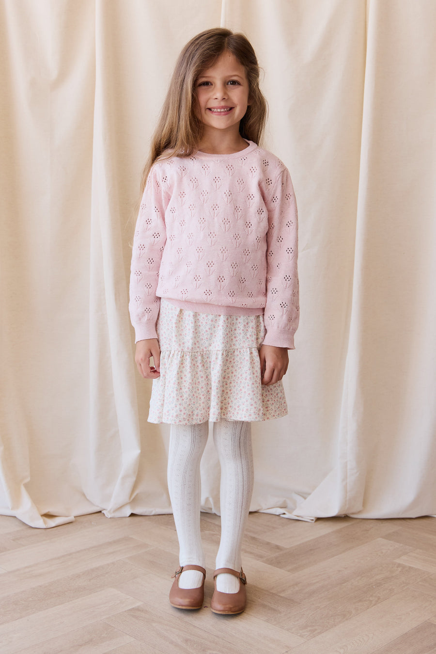 Antoinette Jumper - Marshmellow Marle Childrens Jumper from Jamie Kay USA