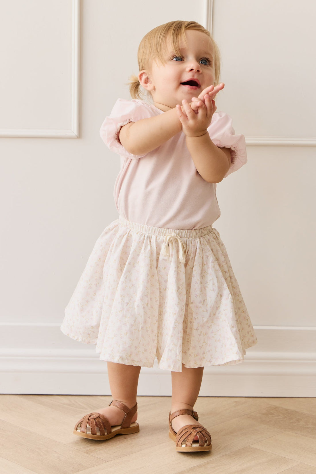 Organic Cotton Winnie Skirt - Aries Mauve Childrens Skirt from Jamie Kay USA