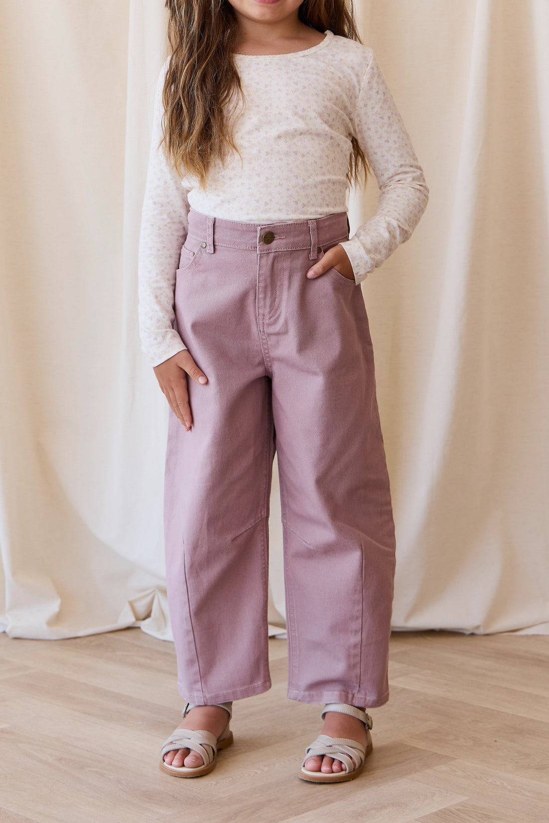 Sierra Pant - Dreamy Pink Childrens Pant from Jamie Kay USA
