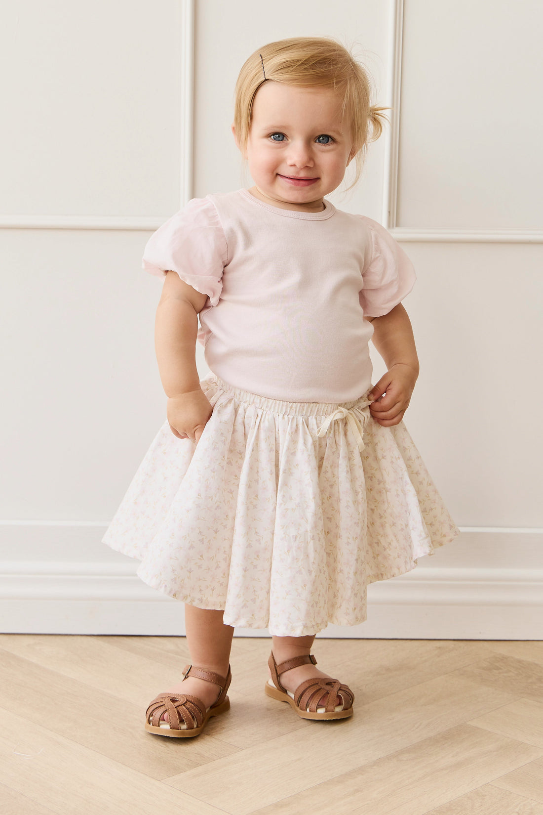 Organic Cotton Winnie Skirt - Aries Mauve Childrens Skirt from Jamie Kay USA