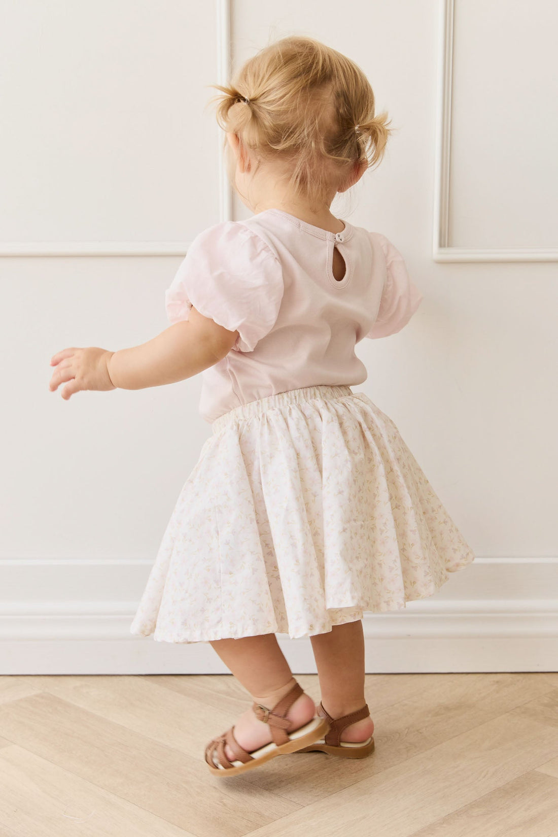 Organic Cotton Winnie Skirt - Aries Mauve Childrens Skirt from Jamie Kay USA