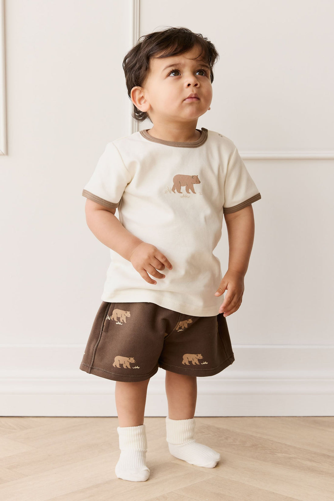 Pima Cotton Erik Tee - Buddy Bear Cloud Childrens Top from Jamie Kay USA