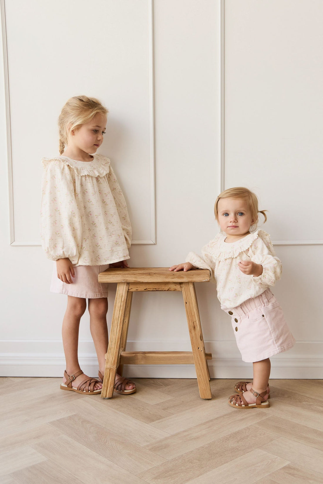Briella Skirt - Soft Misty Rose Childrens Skirt from Jamie Kay USA