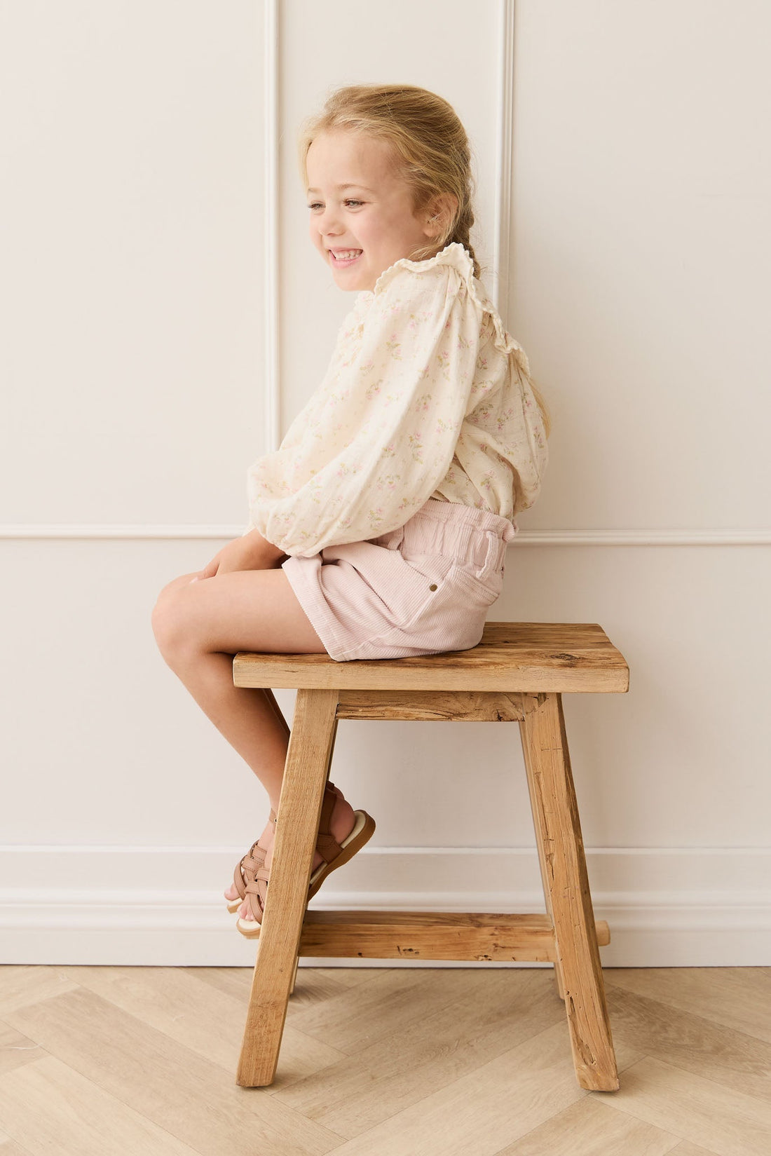 Briella Skirt - Soft Misty Rose Childrens Skirt from Jamie Kay USA