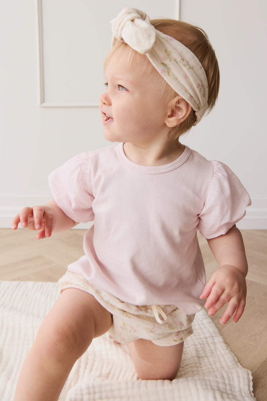 Pima Cotton Myla Top - Soft Misty Rose Childrens Top from Jamie Kay USA