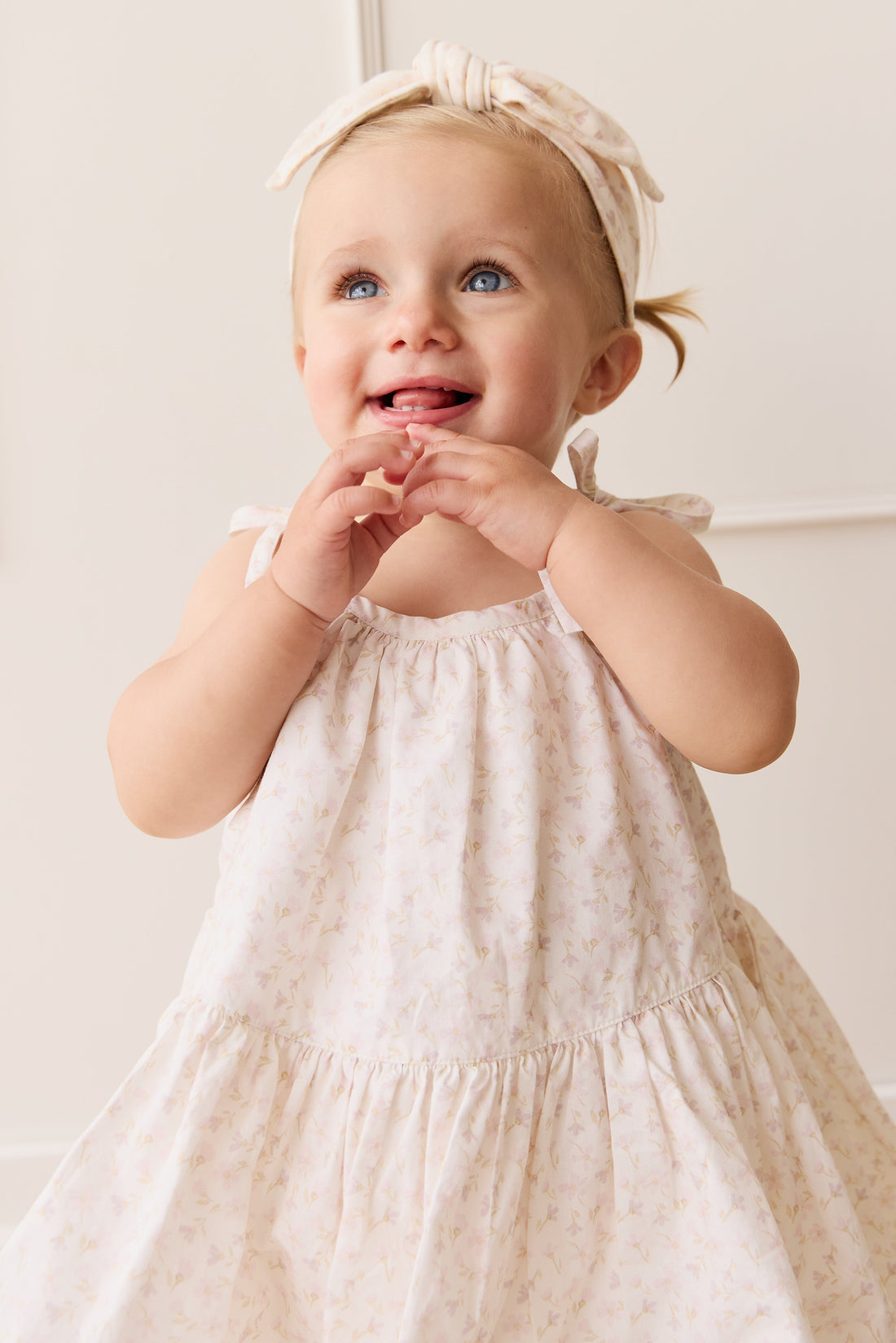 Organic Cotton Winnie Dress - Aries Mauve Childrens Dress from Jamie Kay USA