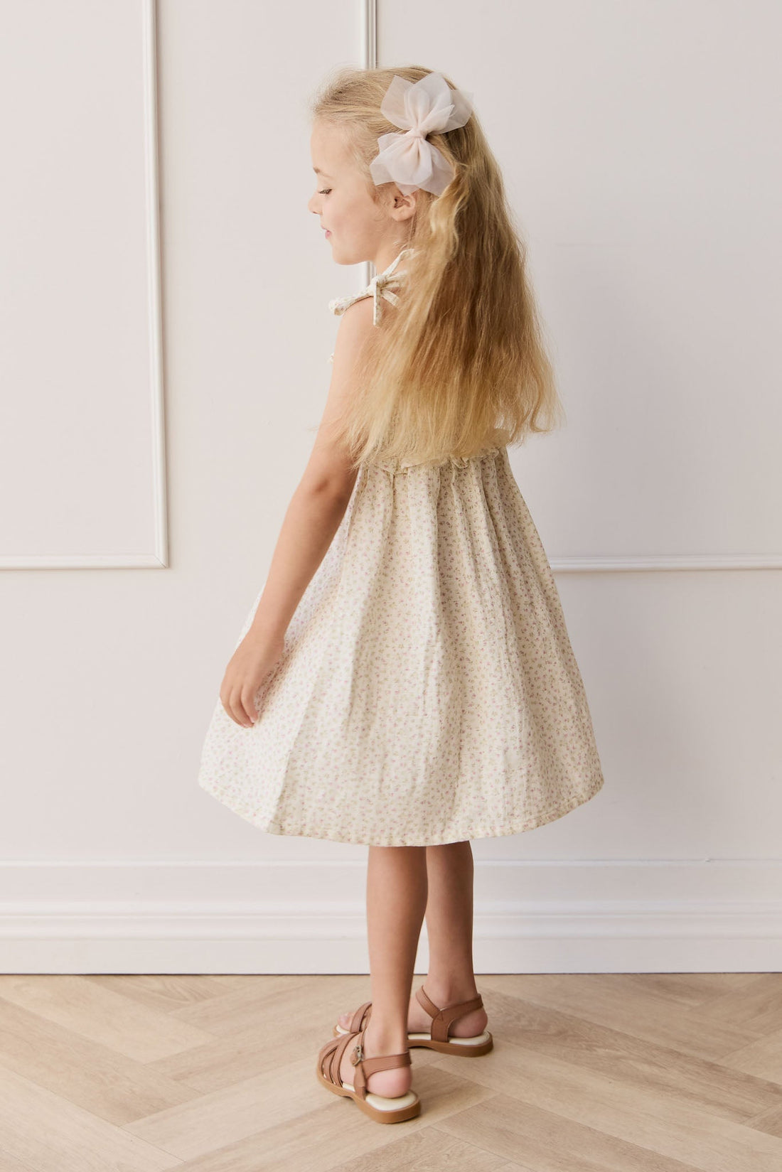 Fairy Bow - Soft Misty Rose Childrens Hair Bow from Jamie Kay USA