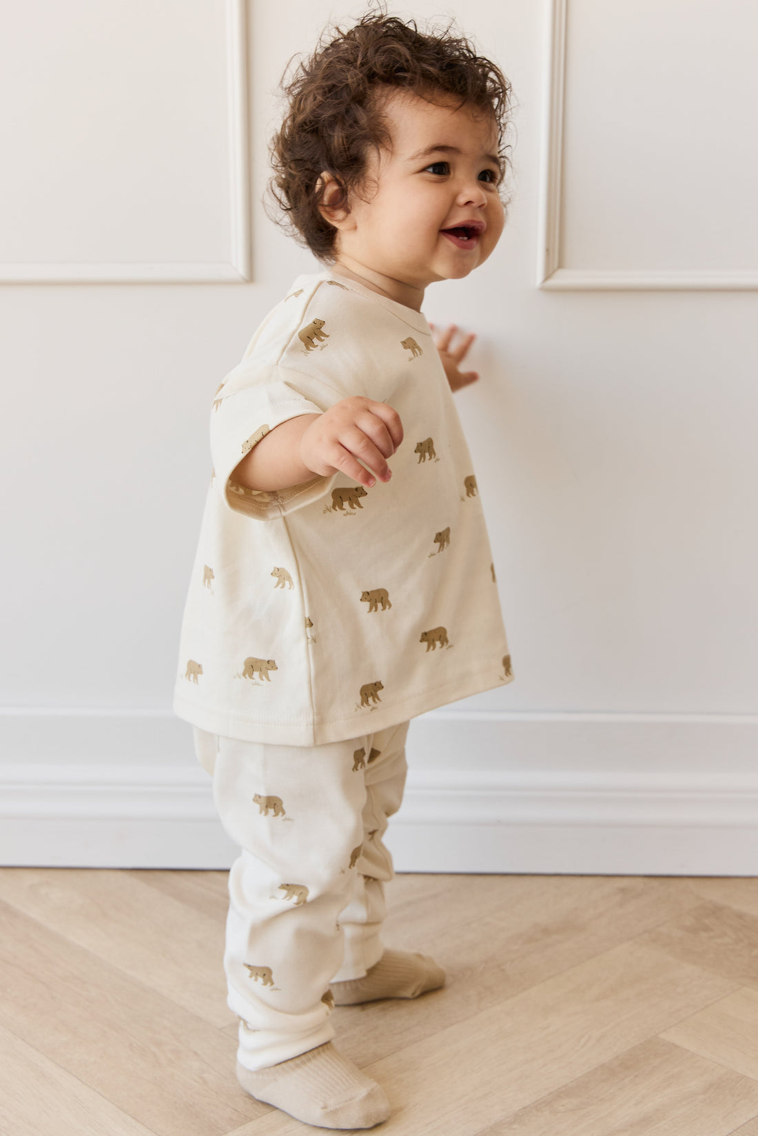 Pima Cotton Wesley Tee - Cub Walk Samoyed Childrens Top from Jamie Kay USA