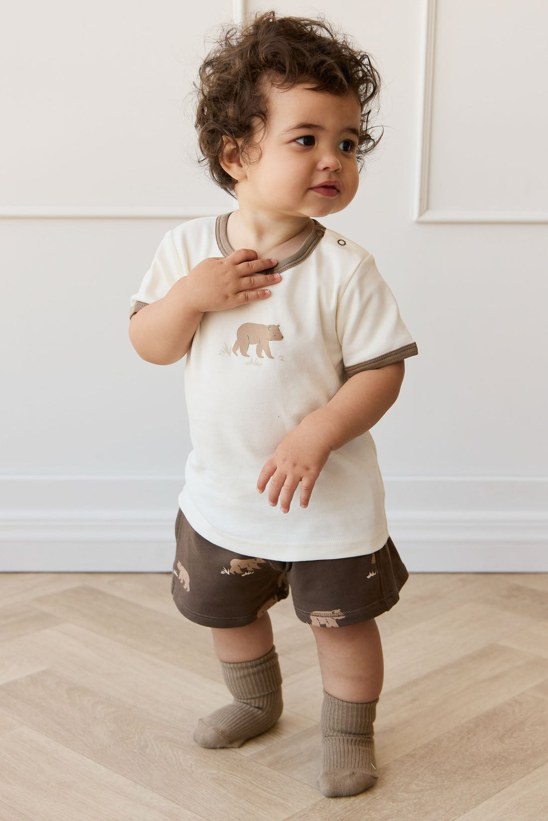 Pima Cotton Erik Tee - Buddy Bear Cloud Childrens Top from Jamie Kay USA