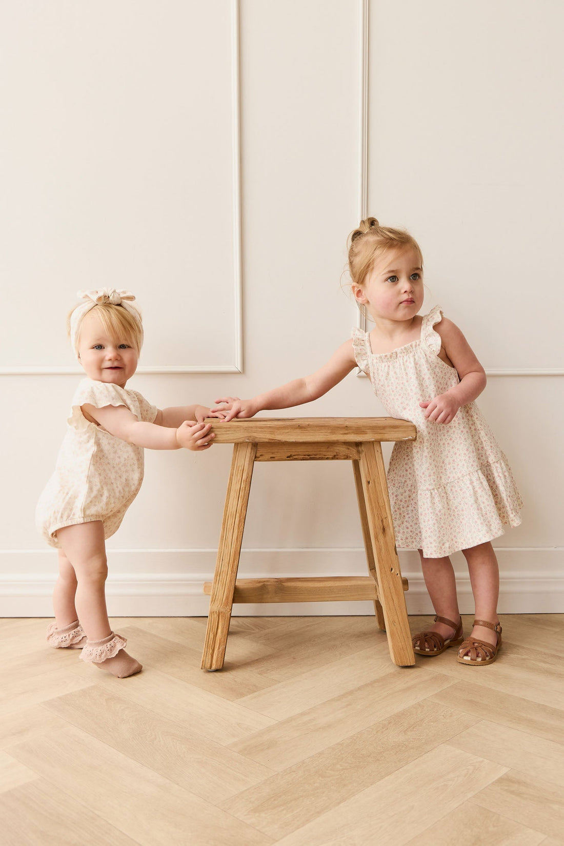 Organic Cotton Nelly Dress - Posy Garden Pink Childrens Dress from Jamie Kay USA