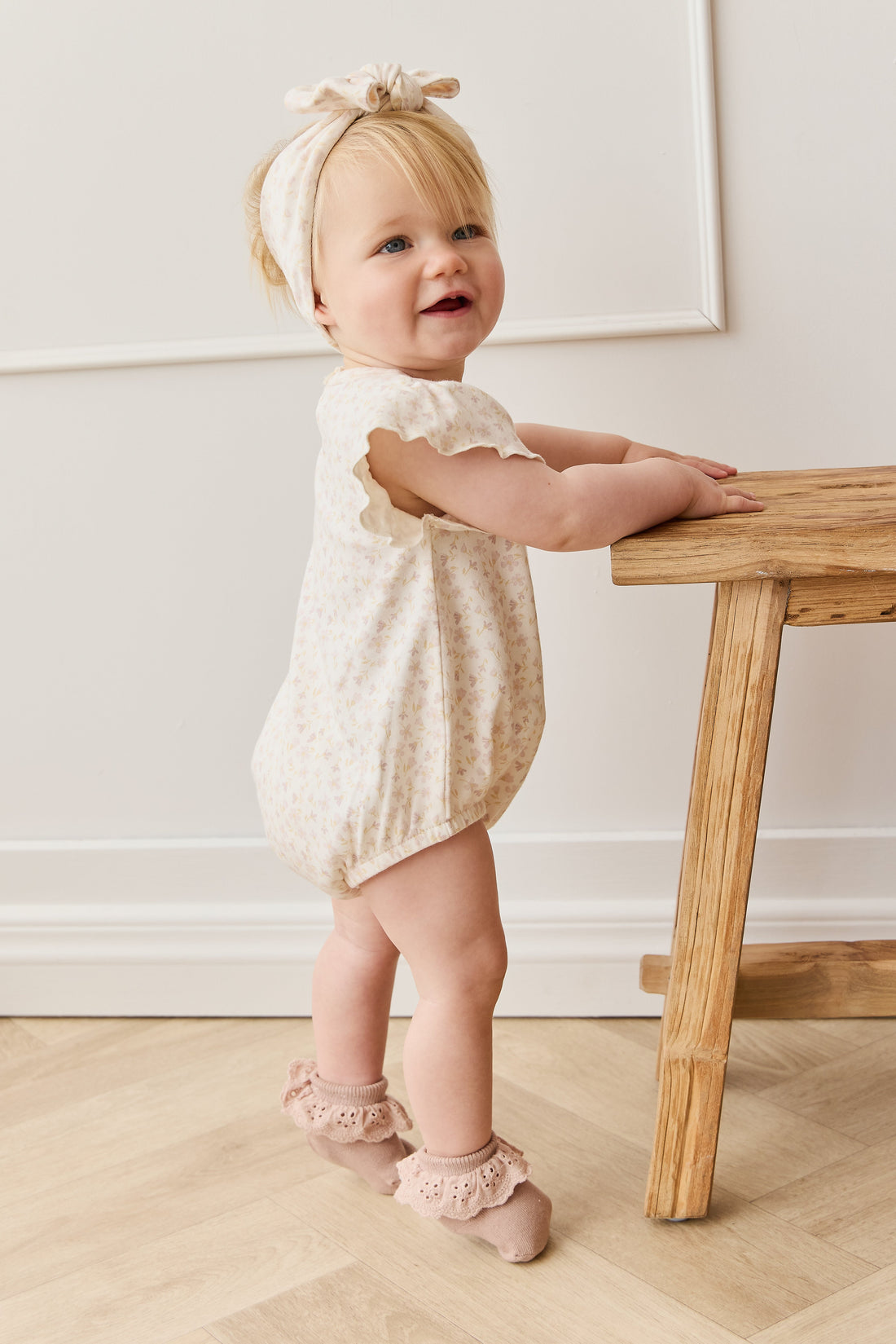 Organic Cotton Sage Onepiece - Aries Mauve Childrens Onepiece from Jamie Kay USA